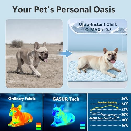 Close up shot of the snag resistant texture on the GASUR pet ice mat.