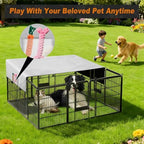 Side storage pockets holding dog toys and travel bowls