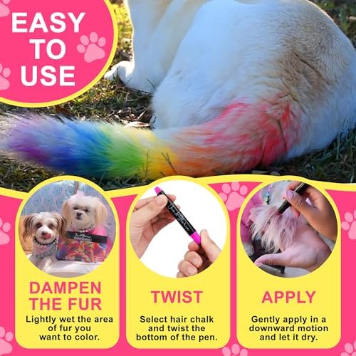 Jim and Gloria 12 color pet safe dye markers packaging