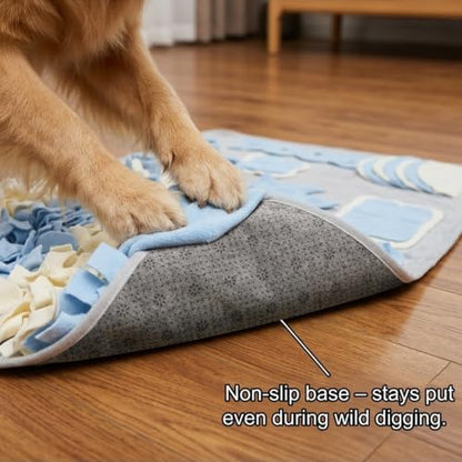 Upcycled polar fleece texture of dog training mat