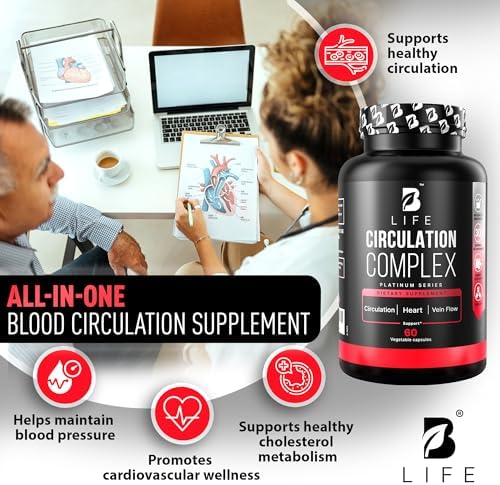 B Life bottle with herbal circulation support capsules