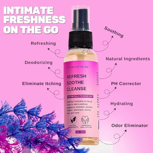 Handmade vegan intimate mist for postpartum care and post wax soothing