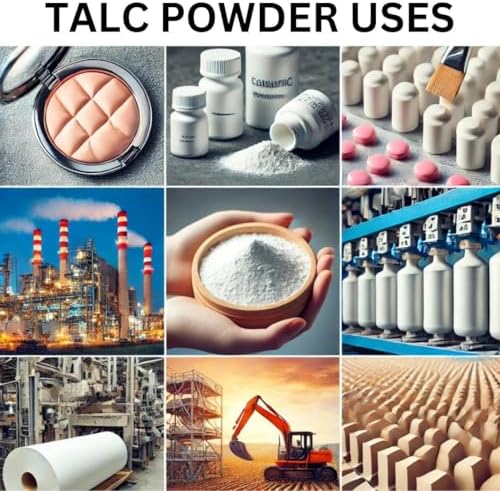 Close up of authentic Mganna talc powder label