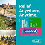 Benadryl outdoor itch relief cream for poison ivy and bug bites close up view
