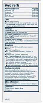 Lightweight SPF 30 face lotion absorbing clear with no white cast on skin