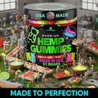 Lifestyle setting featuring the USA-made sleep support gummies