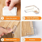 Flexible silicone material of Homrealm furniture safety protector