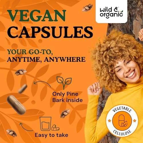 Close up of Wild And Organic capsule bottle cap and safety seal packaging design.