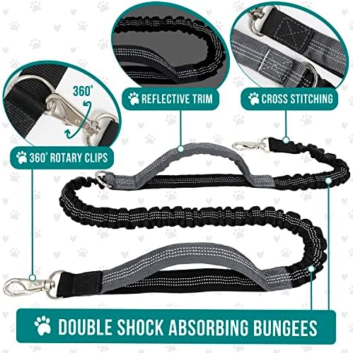 Person jogging with dog using PetAmi hands free leash system