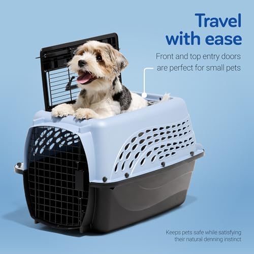 Petmate travel pet carrier steel front wire door