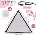 Niuohoy double reptile hammock set showing customizable rust free rope setup