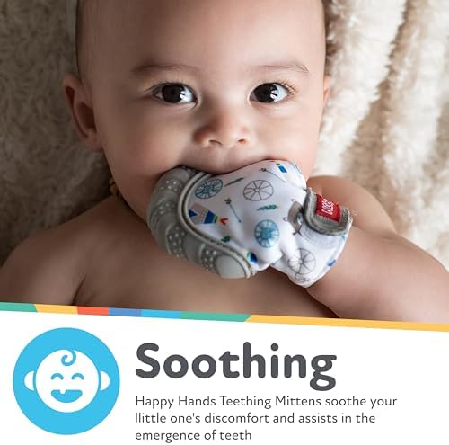 Nuby Teething Mitten silicone texture detail