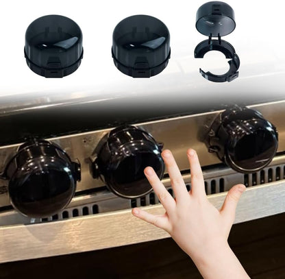 Zeshui stove knob safety covers front view on a gas stove
