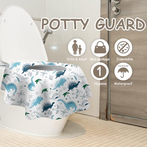 DEEKI disposable toilet liners being packed easily into a mother's travel diaper bag