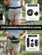 Dual handles hands free dog leash for maximum control training