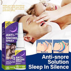 Herbal snoring solution spray bottle for clearing air passages