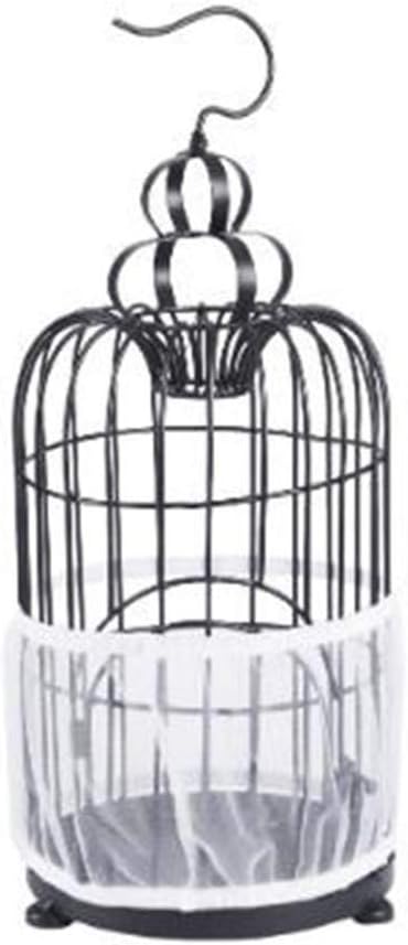 Close up of breathable nylon mesh texture on bird cage seed guard