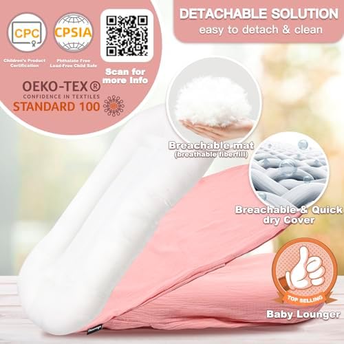 Beisurznga infant support cushion angled perspective