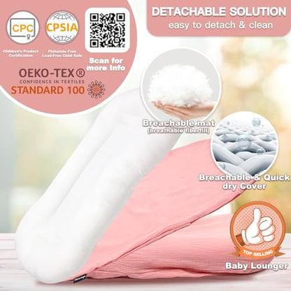 Beisurznga baby support cushion side profile for portability