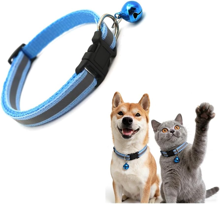 Cat Collar with Bell, Reflective XS Dog Collars Soft Adjustable Buckle for XXS XSmall Extra Small Puppy Female Male Tiny Pets Dogs Girl Yorkie Chihuahua X-Small(Yellow Green) - Image 11