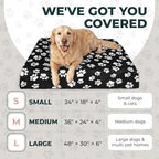Easy to remove stretch soft pet bedding shield in black