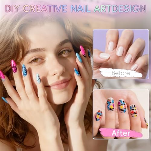 Nail Art Pens Set 12 Colors Nail Art Markers for DIY Painting Nails, Drawing, Dotting & Liner Designs, Nail Pens for Adults & Teens Nail Art, Home Salon Beauty Manicure Tools, 2026 New - Image 5