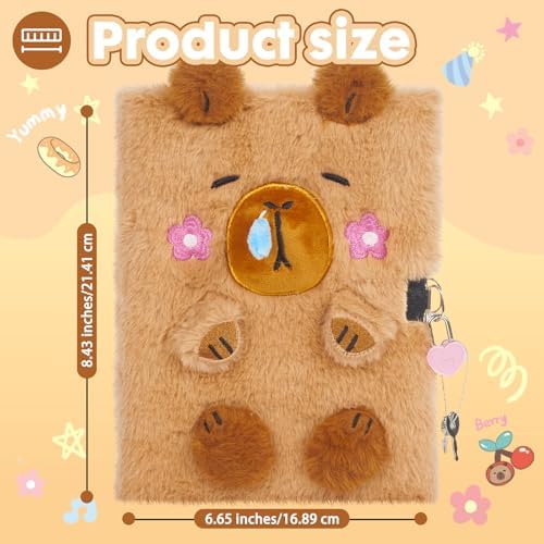 Side profile of capybara notebook showing thickness