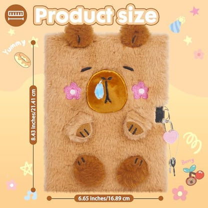 Side profile of capybara notebook showing thickness