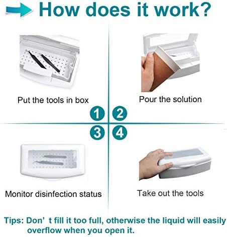 Topcomww sterilizing tray holding tweezers and nail implements