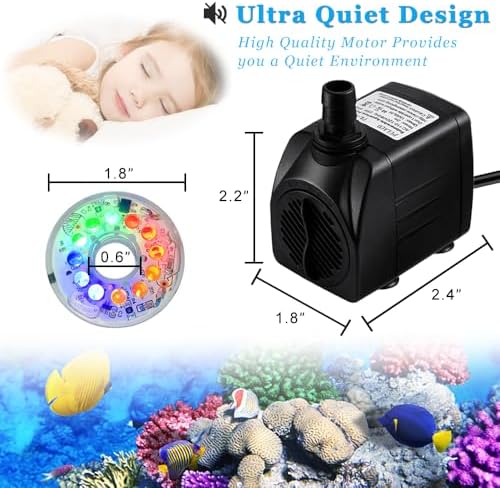 Pulaco aquarium pump showing adjustable flow valve
