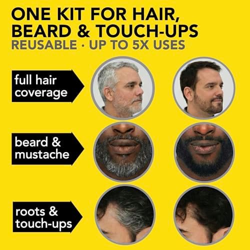 Cleverman ammonia free men hair color tubes and mixing tray displaying reusable kit components