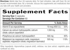 Vegan capsules close up view for bone support