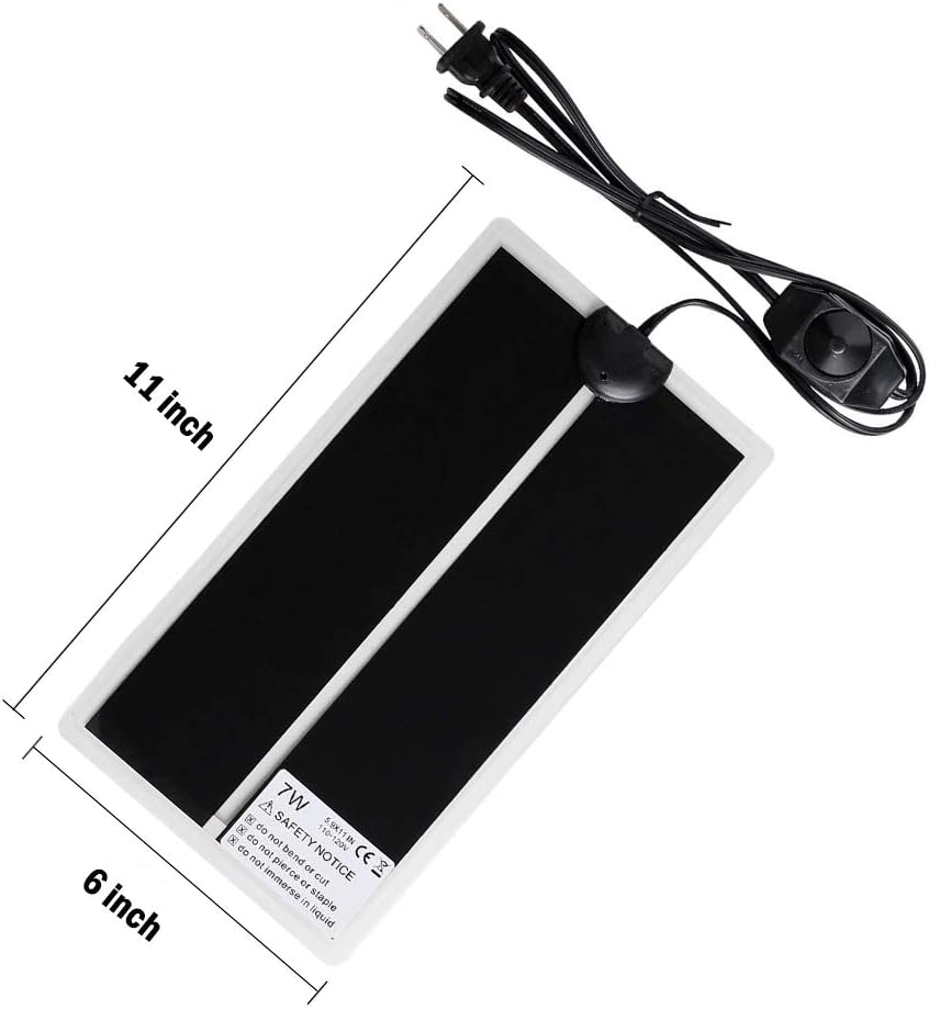 Kabasi 7W terrarium heat pad with temperature control dial