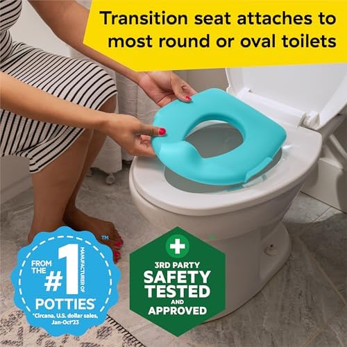 Detachable potty seat for toilet training toddlers