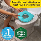 Detachable potty seat for toilet training toddlers