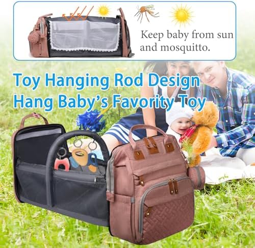 Jeryswet waterproof diaper bag showing side pockets and fabric texture