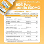 Rimtuku 8-in-1 formula ingredients and supplement facts panel