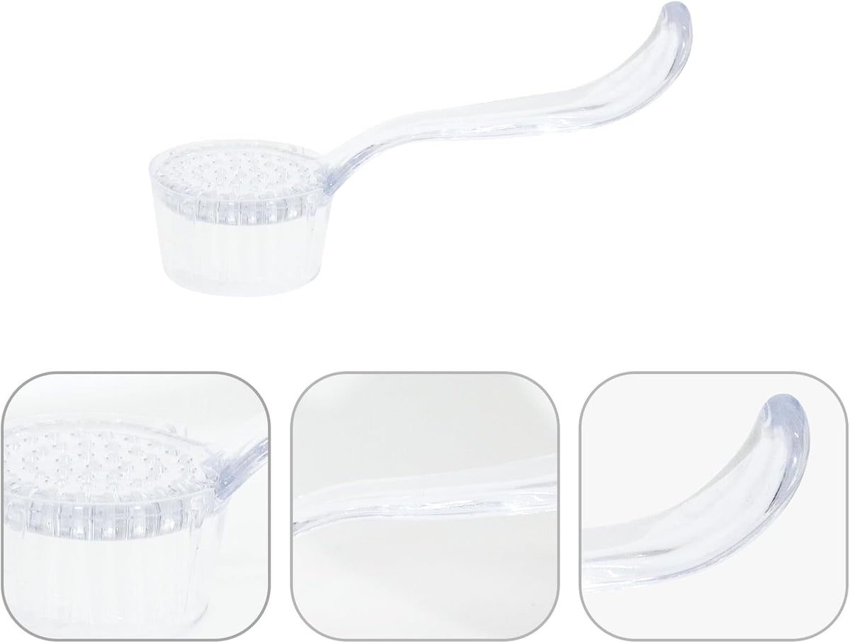 Three pack small pet grooming brushes in various colors for hamsters
