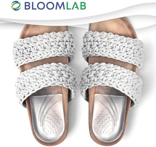 Three layer adjustable gel insoles for personalized heel height and support.