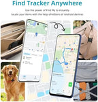 Vebiso Android smart tag close up highlighting the compact lightweight design for small and large dogs.