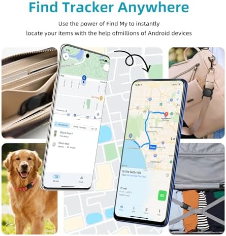 Vebiso Android smart tag close up highlighting the compact lightweight design for small and large dogs.