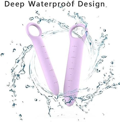 Purple silicone dilators with discrete storage bag