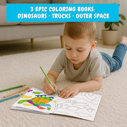ZICOTO boys coloring book collection highlighting large construction trucks and vehicle outlines