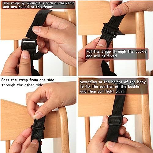 Adjustable nylon straps for baby pushchair safety