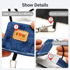 Barn Eleven premium fleece bird leash kit outdoor training view