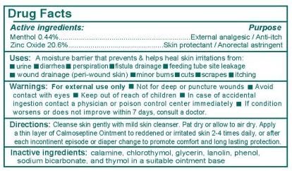 Authentic USA imported Calmoseptine moisture barrier multi pack showing active ingredients