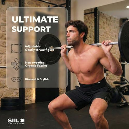 Close up of medical grade velcro and breathable fabric on SIIL belt