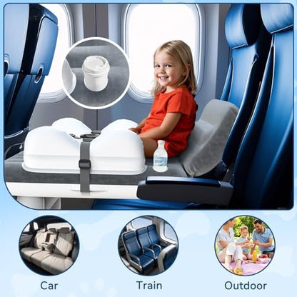 Close up view of the independent air valves on the Omzer inflatable toddler bed for adjustable sizing.