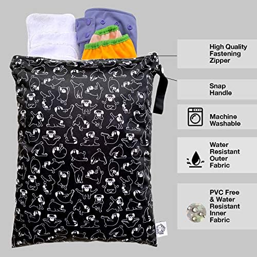 Water resistant travel pouch zipper closure detail