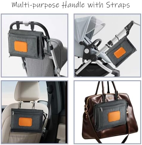 Close up view of the smart wipes pocket on the Kopi Baby travel diaper changer bag